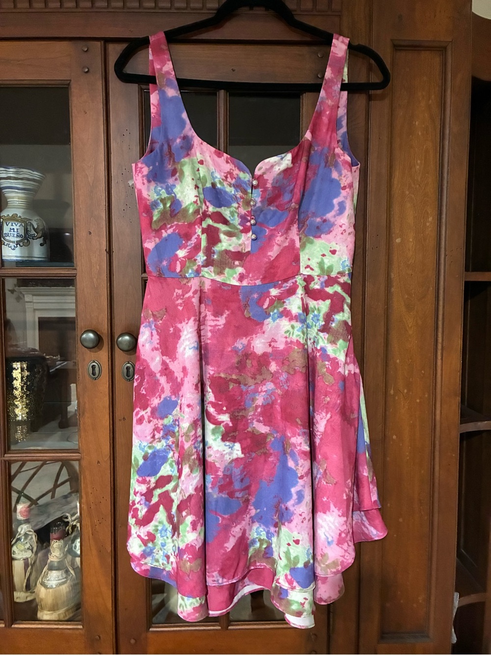 Esteban Cortazar watercolor print dress